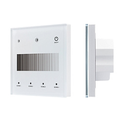 INTELLIGENT ARLIGHT Сенсорная панель SMART-DALI-301-11-1G-4SC-DT6 Белая (230V, встраиваемая, 2.4G) (IARL, IP20 Пластик, 5 лет)