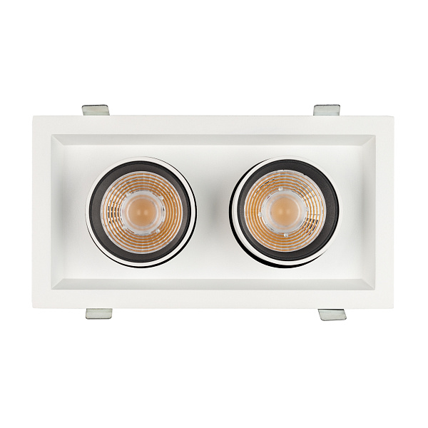 Светильник LTD-PULL-S110x210-2x10W Warm3000 (WH, 24 deg, 230V) (Arlight, IP20 Металл, 5 лет) Lednikoff