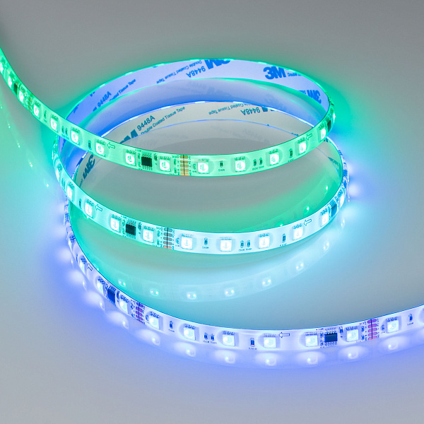 Светодиодная лента герметичная DMX-SE-B60-10mm 24V RGB-PX6 (14 W/m, IP65, 5m) (Arlight, -) Lednikoff