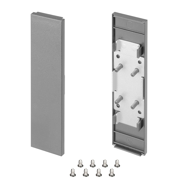 Заглушка SL-LINE-25100-DUAL SILVER глухая (Arlight, Пластик) Lednikoff