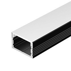 Профиль SL-SLIM15-H10-3000 BLACK (Arlight, Алюминий)