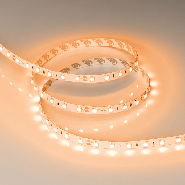 Светодиодная лента RT-B60-10mm 24V Orange (14.4 W/m, IP20, 5060, 5m) (Arlight, 14.4 Вт/м, IP20) Lednikoff
