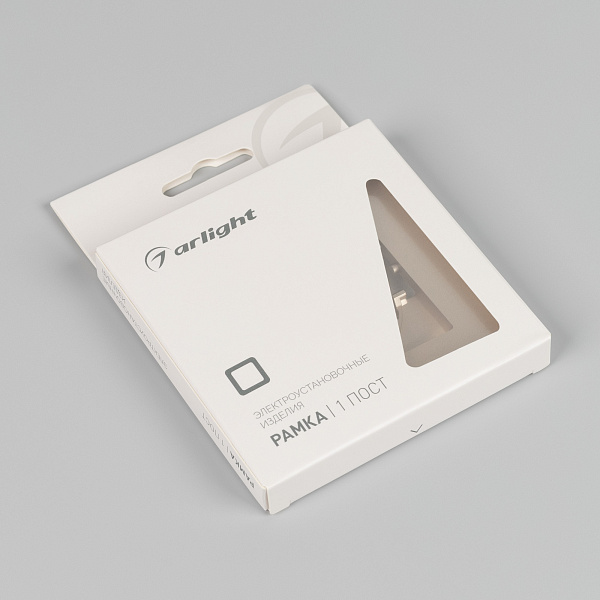 Рамка пластиковая FRM-PERIO-PL-1-GD (Arlight, -) Lednikoff