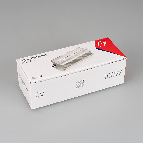 Блок питания ARPV-12100-D (12V, 8.3A, 100W) (Arlight, IP67 Металл, 3 года) Lednikoff