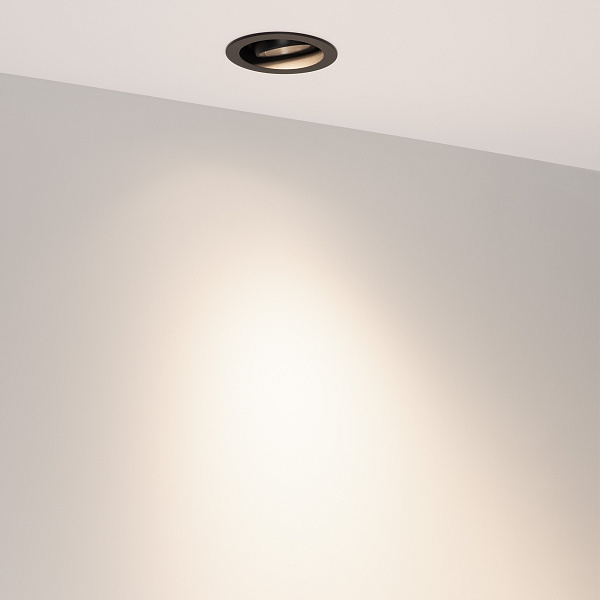 Светильник MS-VORTEX-BUILT-R90-12W Day4000 (BK-BK, 40 deg, 230V) (Arlight, IP20 Металл, 5 лет) Lednikoff