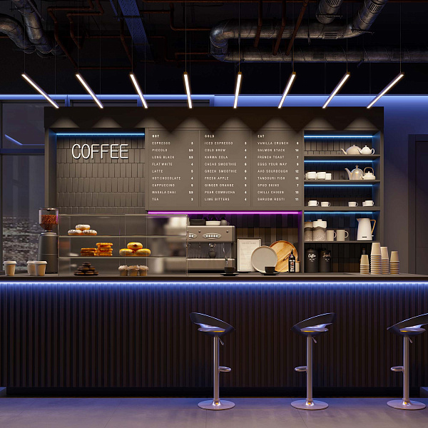 Профиль PDS-FS-2000 ANOD BLACK (Arlight, Алюминий) Lednikoff