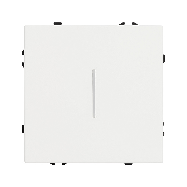 Механизм выключателя одноклавишный непроходной LED SWT-NOBE-MK01-SFPL-L-WH (230V, 10A) (Arlight, Белый кварц) Lednikoff