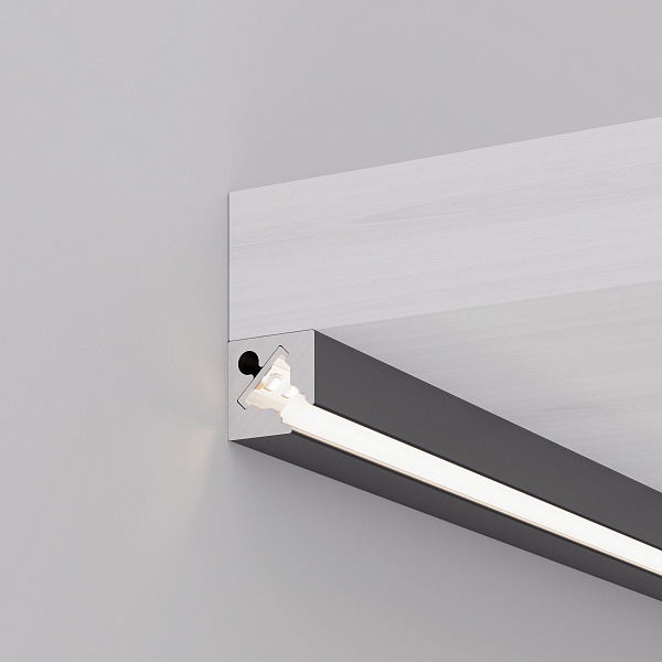 Профиль с экраном SL-KANT-H10-SQUARE-2000 IRON GREY (Arlight, Алюминий+пластик) Lednikoff