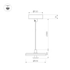 Светильник SP-KOTARO-R350-12W Warm2700 (BK-CF, 36 deg, 230V, TRIAC) (Arlight, IP20 Фетр, 3 года)