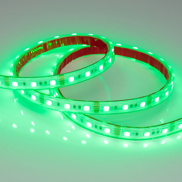 Светодиодная лента RTW 2-5000PS 12V RGB 2x (5060, 300 LED, LUX) (Arlight, 14.4 Вт/м, IP67) Lednikoff