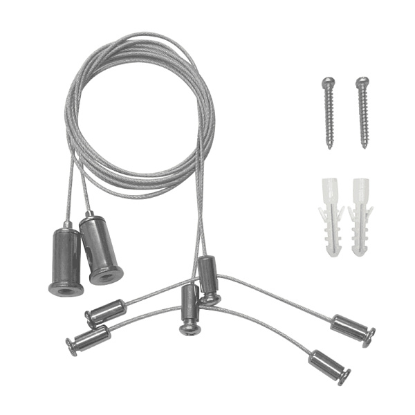 Подвес ARH-2x1m Set (Pad 1.7x8mm) (Arlight, Металл) Lednikoff
