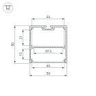 Профиль SL-LINE-5050-LW-3000 ANOD BLACK (Arlight, Алюминий) Lednikoff