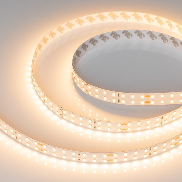 Светодиодная лента RT-A196-15mm 24V Warm2700 CRI98 (20 W/m, IP20, 2835, 5m) (Arlight, Открытый) Lednikoff