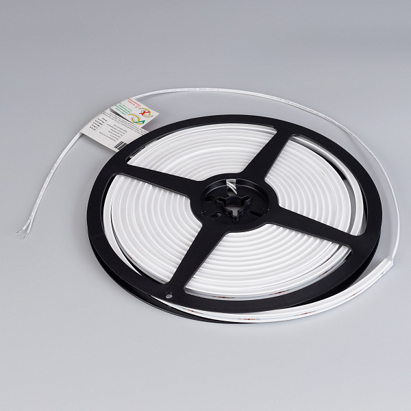 Светодиодная лента герметичная MOONLIGHT-SIDE-T-M196-03x06mm 24V Warm2300 (7.2 W/m, IP54, 2216, 5m, wire x2) (Arlight, Вывод прямой, 3 года)