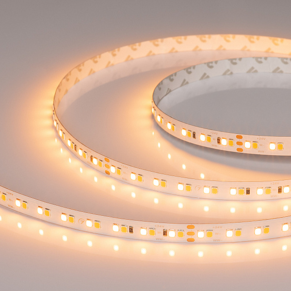 Светодиодная лента UL-A160-10mm 24V Warm-MIX (15 W/m, IP20, 5m) (Arlight, Изменяемая ЦТ) Lednikoff