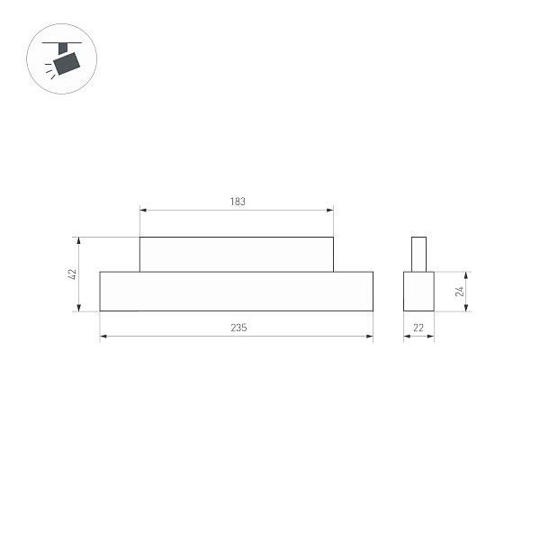 Светильник MAG-ORIENT-FLAT-L235-8W Day4000-MIX (WH, 100 deg, 48V, TUYA Zigbee) (Arlight, IP20 Металл, 5 лет)