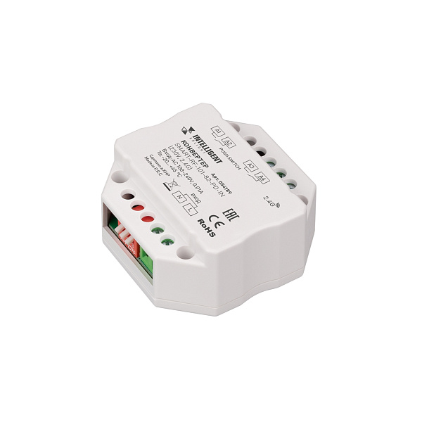 INTELLIGENT ARLIGHT Конвертер SMART-RF-101-82-PD-IN  (230V, 2.4G) (IARL, IP20 Пластик, 5 лет) Lednikoff
