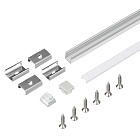 Профиль с экраном SL-MINI-8-2000 ANOD+OPAL (Arlight, Алюминий) Lednikoff