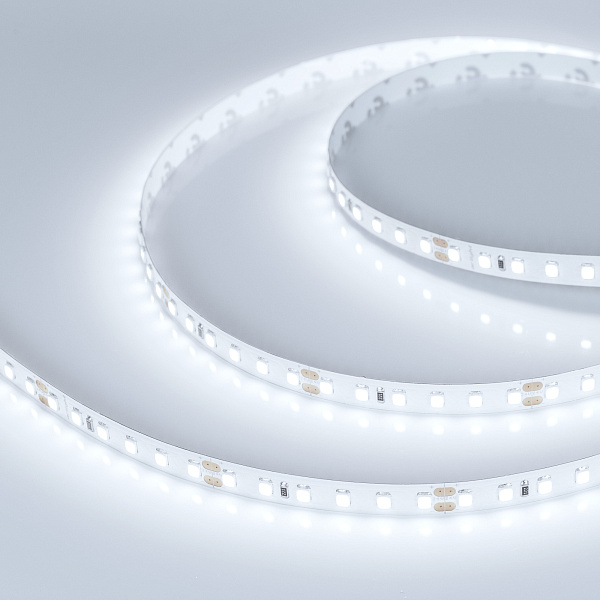 Светодиодная лента RT-A120-8mm 24V White6000 (9.6 W/m, IP20, 2835, 5m) (Arlight, 9.6 Вт/м, IP20) Lednikoff