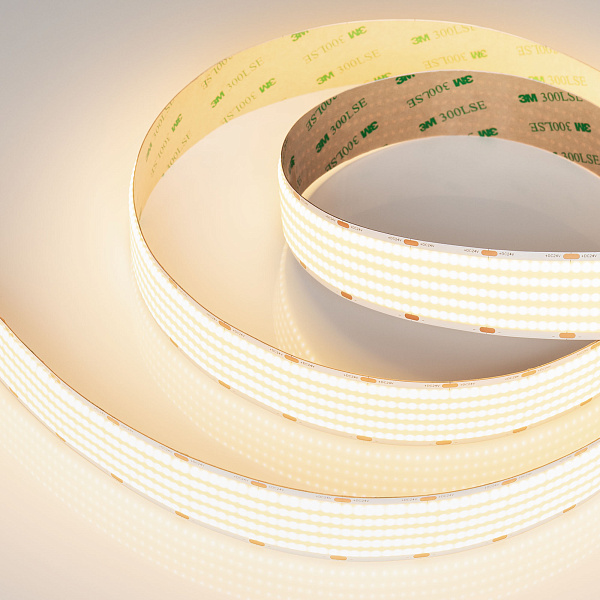 Светодиодная лента COB-X1600-30mm 24V Warm3000 (40 W/m, IP20, 5m) (Arlight, CRI>90) Lednikoff
