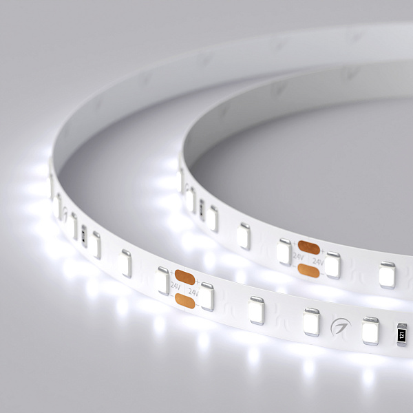 Светодиодная лента RT 2-5000 24V Cool 8K 1.6x (2835, 490 LED, PRO) (Arlight, 10 Вт/м, IP20) Lednikoff