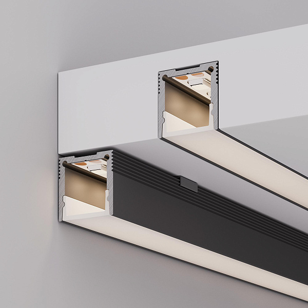 Профиль SL-SLIM20-H20-2000 BLACK (Arlight, Алюминий) Lednikoff