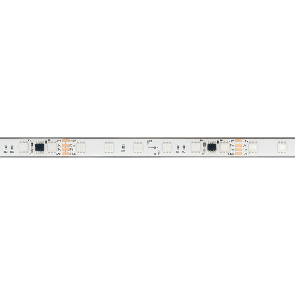 Светодиодная лента герметичная SPI-PFS-B60-12mm 24V RGB-PX6-BPT (12 W/m, IP68, 5060, 5m) (Arlight, бегущий огонь) Lednikoff