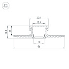 Профиль PDS-F-HIDE-3000 (Arlight, Алюминий) Lednikoff
