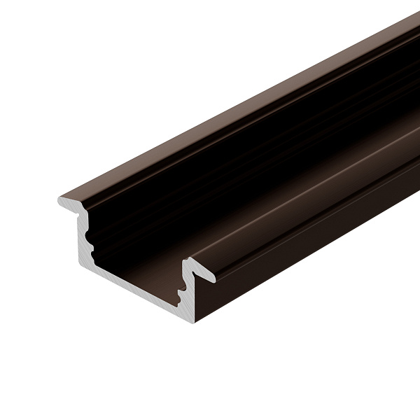 Профиль LINE-2308-F-2000 ANOD BROWN DEEP (Arlight, Алюминий) Lednikoff