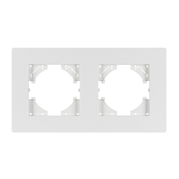 Рамка пластиковая FRM-PERIO-PL-2-WH (Arlight, -) Lednikoff