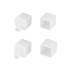Заглушка WPH-FLEX-1414-TOP WHITE с отверстием (Arlight, Силикон)