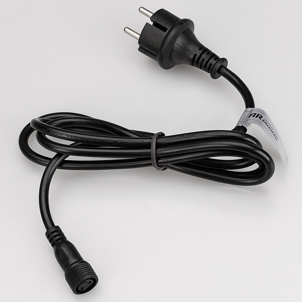 Шнур питания ARD-PRO-BALL-LIVE-1.5M Black (230V, 1.6A) (Ardecoled, Закрытый) Lednikoff