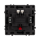 Механизм выключателя двухклавишный непроходной LED SWT-NOBE-MK02-SFPL-L-BK (230V, 10A) (Arlight, Черный оникс) Lednikoff