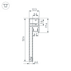 Профиль PLINTUS-H54B-2000 BLACK (Arlight, Алюминий) Lednikoff