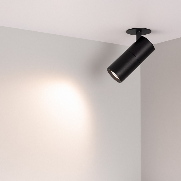 Светильник LGD-ARTEMIS-BUILT-FLAP-R55-12W Warm3000 (BK, 8-80 deg, 230V) (Arlight, IP20 Металл, 5 лет) Lednikoff