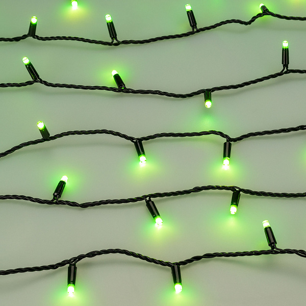 Светодиодная гирлянда ARD-STRING-CLASSIC-10000-BLACK-100LED-LIVE RGB-DMX (24V, 10W) (Ardecoled, IP65) Lednikoff