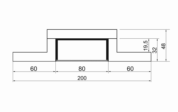 Декоративный Профиль ARL-LINE-80-250 (ГКЛ 12.5мм) (Arlight, -) Lednikoff