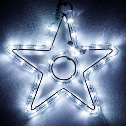 Фигура светодиодная ARD-STAR-M4-200x220-36LED White (230V, 2.5W) (Ardecoled, IP65, 1 год)