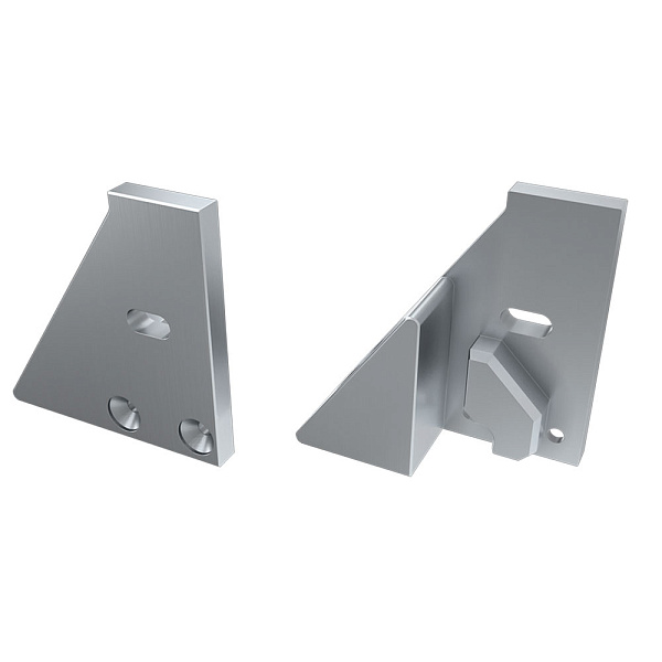 Заглушка для ALM-GLASS-6 с опорой правая с отверстием (Arlight, Металл) Lednikoff