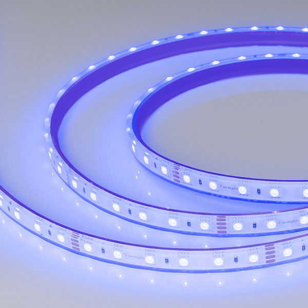 Светодиодная лента герметичная RTW-PFS-B60-13mm 24V RGB (14.4 W/m, IP68, 5060, 5m) (Arlight, 14.4 Вт/м, IP68) Lednikoff