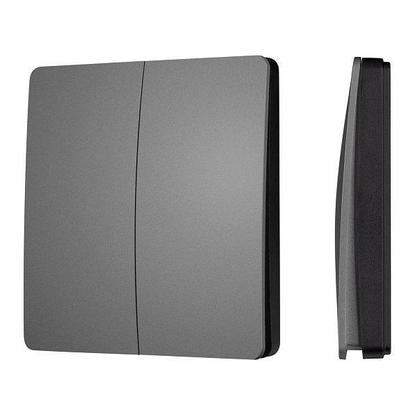 INTELLIGENT ARLIGHT Кнопочная панель KINETIC-801-22-2G-WP-SUF Grey (No battery, IP67, 433Mhz) (IARL, IP67 Пластик, 3 года) Lednikoff