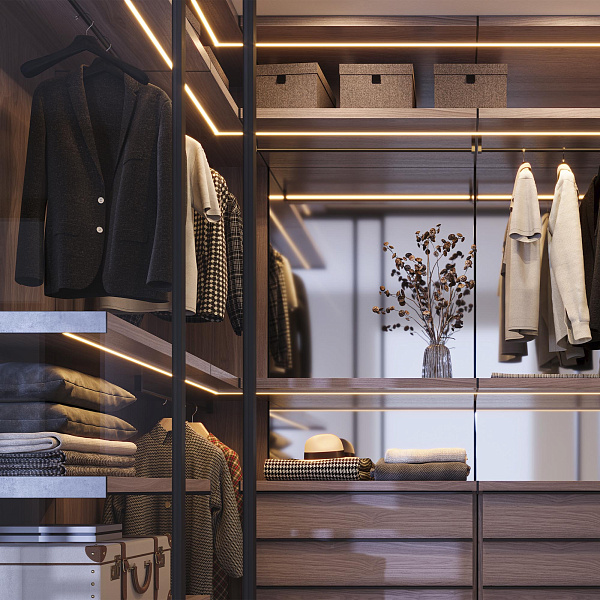 Набор для светодиодной подсветки ARL-KIT-SLIM-FC 24V Warm3000 (14 W/m, IP20, 2m) (Arlight, Алюминий+пластик) Lednikoff