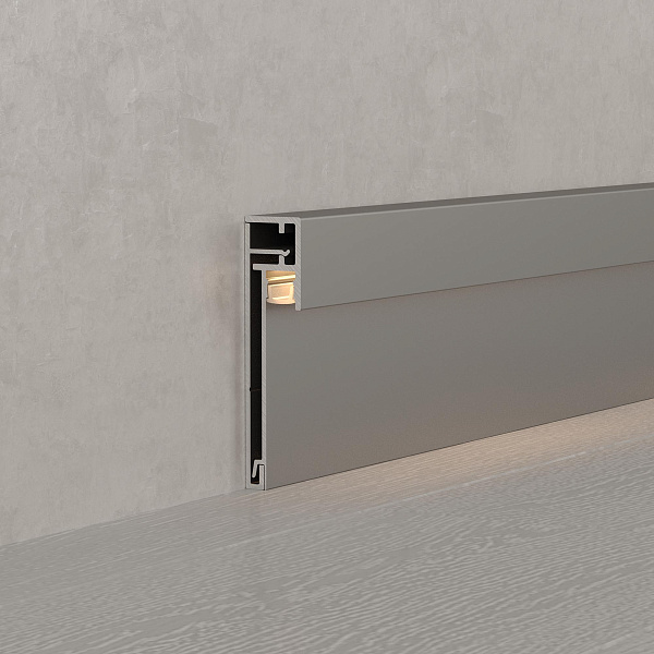 Профиль PLINTUS-H54B-2000 ANOD (Arlight, Алюминий) Lednikoff