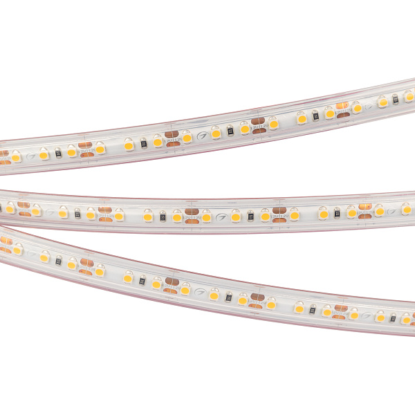 Светодиодная лента RTW 2-5000PS 12V Warm3000 2x (3528, 600 LED, LUX) (Arlight, 9.6 Вт/м, IP67) Lednikoff