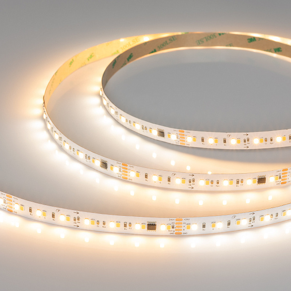 Светодиодная лента DMX-A140-12mm 24V Day-MIX-PX14 (14 W/m, IP20, 5m) (Arlight, Изменяемая ЦТ) Lednikoff
