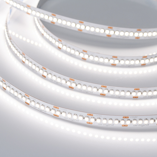Светодиодная лента RT-A240-10mm 24V Day4000 (19.2 W/m, IP20, 3528, 5m) (Arlight, Открытый) Lednikoff