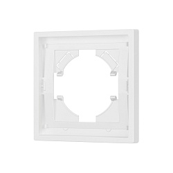 Рамка пластиковая FRM-TENDO-PL-1-WH (Arlight, Белый)