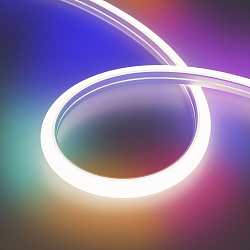 Светодиодная лента герметичная DMX MOONLIGHT-TOP-B84-16x15mm 24V RGB-PX7 360deg (18 W/m, IP67, 5m, wire x2) (Arlight, Вывод прямой, 3 года)