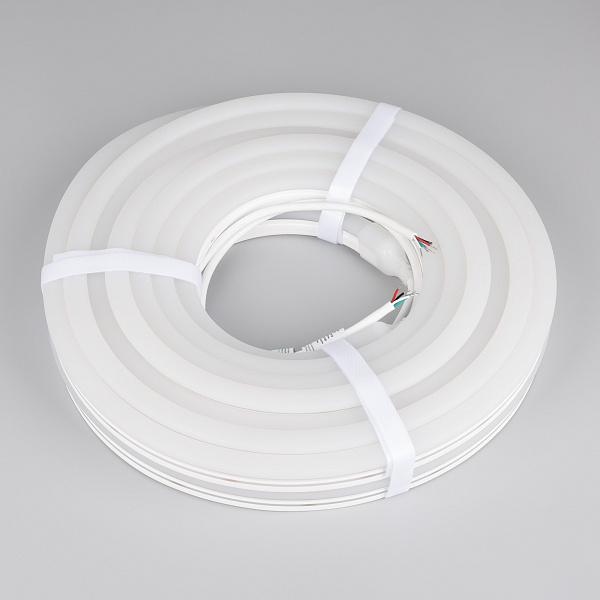 Светодиодная лента герметичная MOONLIGHT-PRO-SIDE-X336-12x24mm 24V RGBW-Warm (12 W/m, IP68, 10m, wire x2) (Arlight, Вывод прямой, 5 лет)