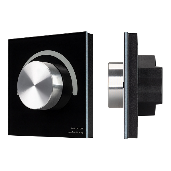 INTELLIGENT ARLIGHT Роторная панель SMART-1-10V-301-31-DIM-IN Black (24-48V, 2.4G) (IARL, IP20 Пластик, 5 лет) Lednikoff